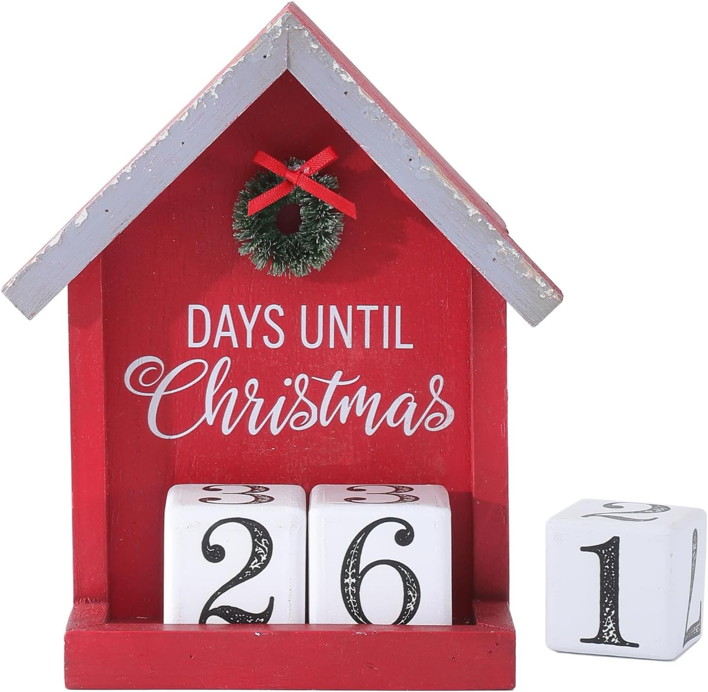 TRENDIN Wooden Christmas Advent Calendar, Red Christmas Countdown Decor | Amazon (US)