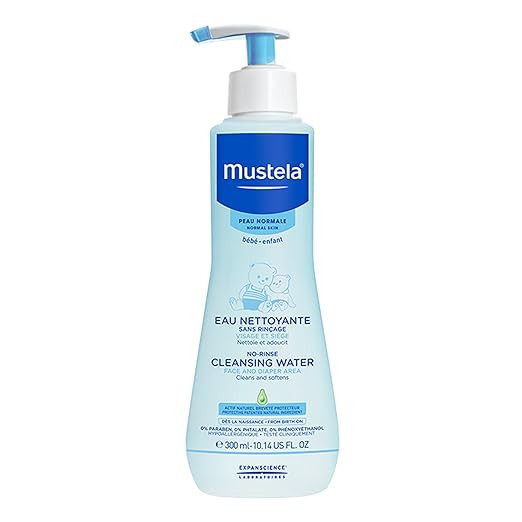 Mustela No Rinse Baby Cleanser - Micellar Water - with Avocado & Aloe Vera - For Baby's Face, Bod... | Amazon (US)