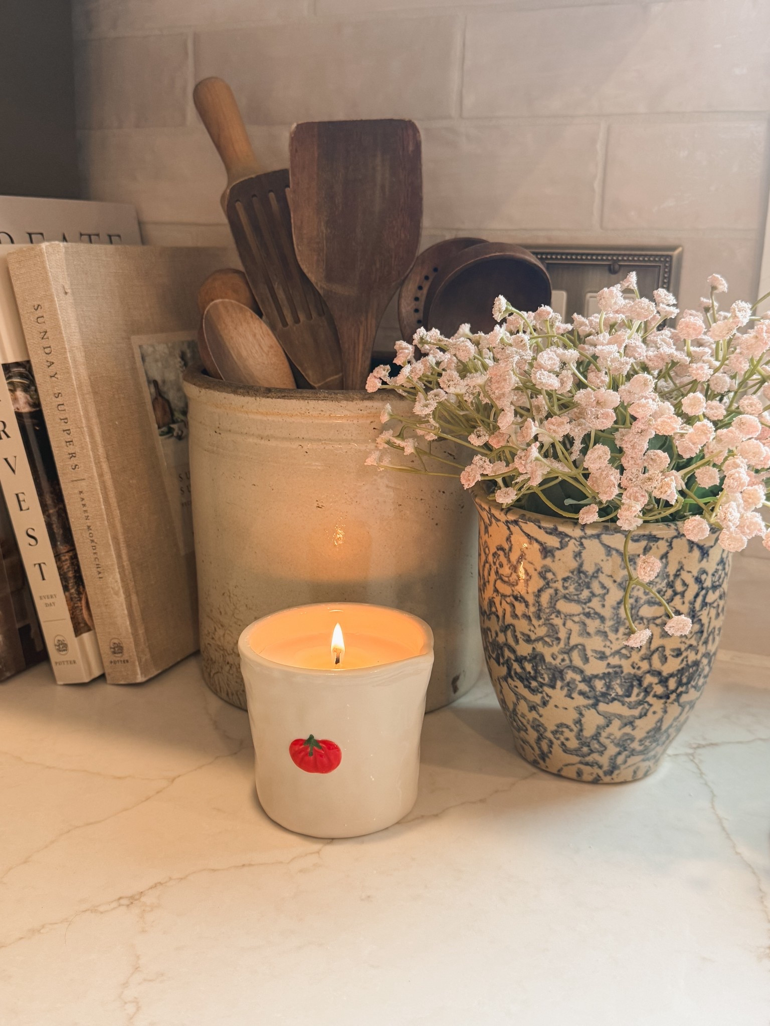 Cozy kitchen corner styled with my antique treasures! 🫶🏻

#LTKHome