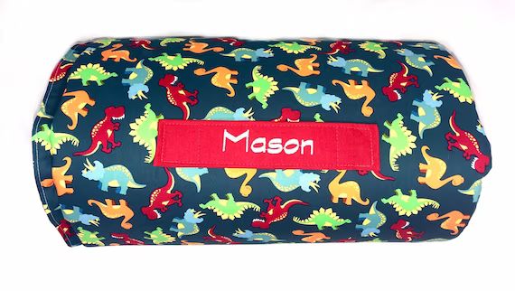 Dinosaur Preschool Ultra-plush Kids Nap Mat Personalized - Etsy | Etsy (US)