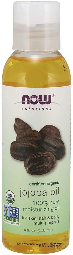 Now Solutions, Organic Jojoba Oil, Moisturizing Multi-Purpose Oil for Face, Hair and Body, 4 Fl O... | Amazon (US)