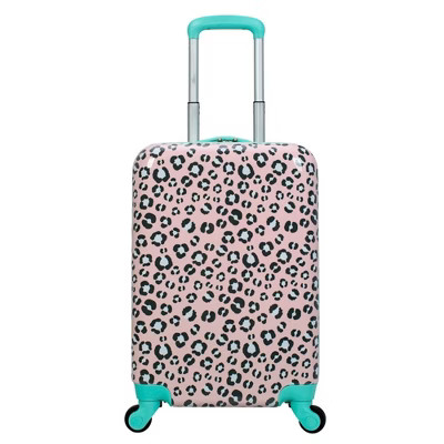 Kids' Crckt 21" Hardside Carry On Spinner Suitcase - Animal Print | Target