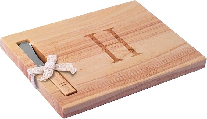 Miicol Wood Charcuterie Board, Monogram Cheese Board 10 Inch, Personalized Initial Cutting Board ... | Amazon (US)
