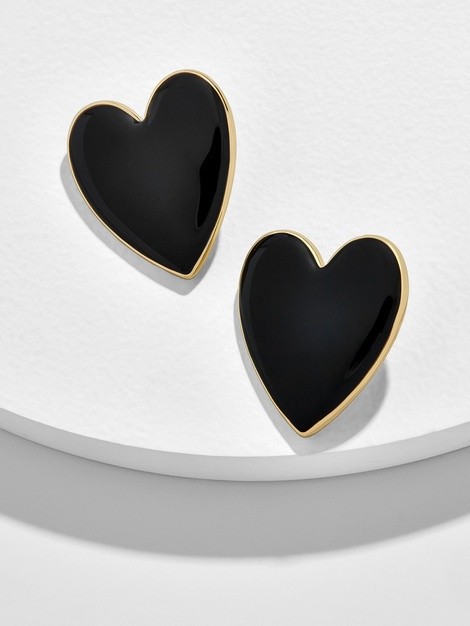 Nellia Heart Stud Earrings | BaubleBar (US)