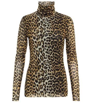 Leopard-print high-neck top | Mytheresa (US/CA)