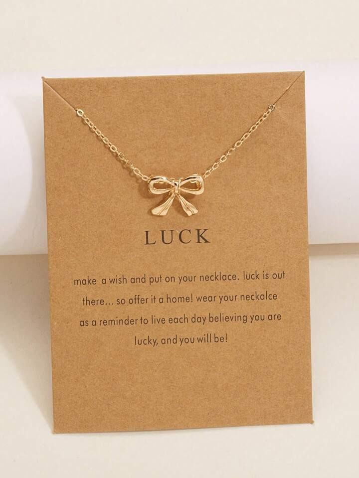 Bow Charm Necklace | SHEIN USA | SHEIN
