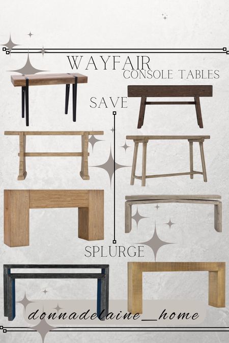 Wood console tables: for every budget! 
Wayfair finds, home furniture 
Sale alert, wayday 

#LTKhome