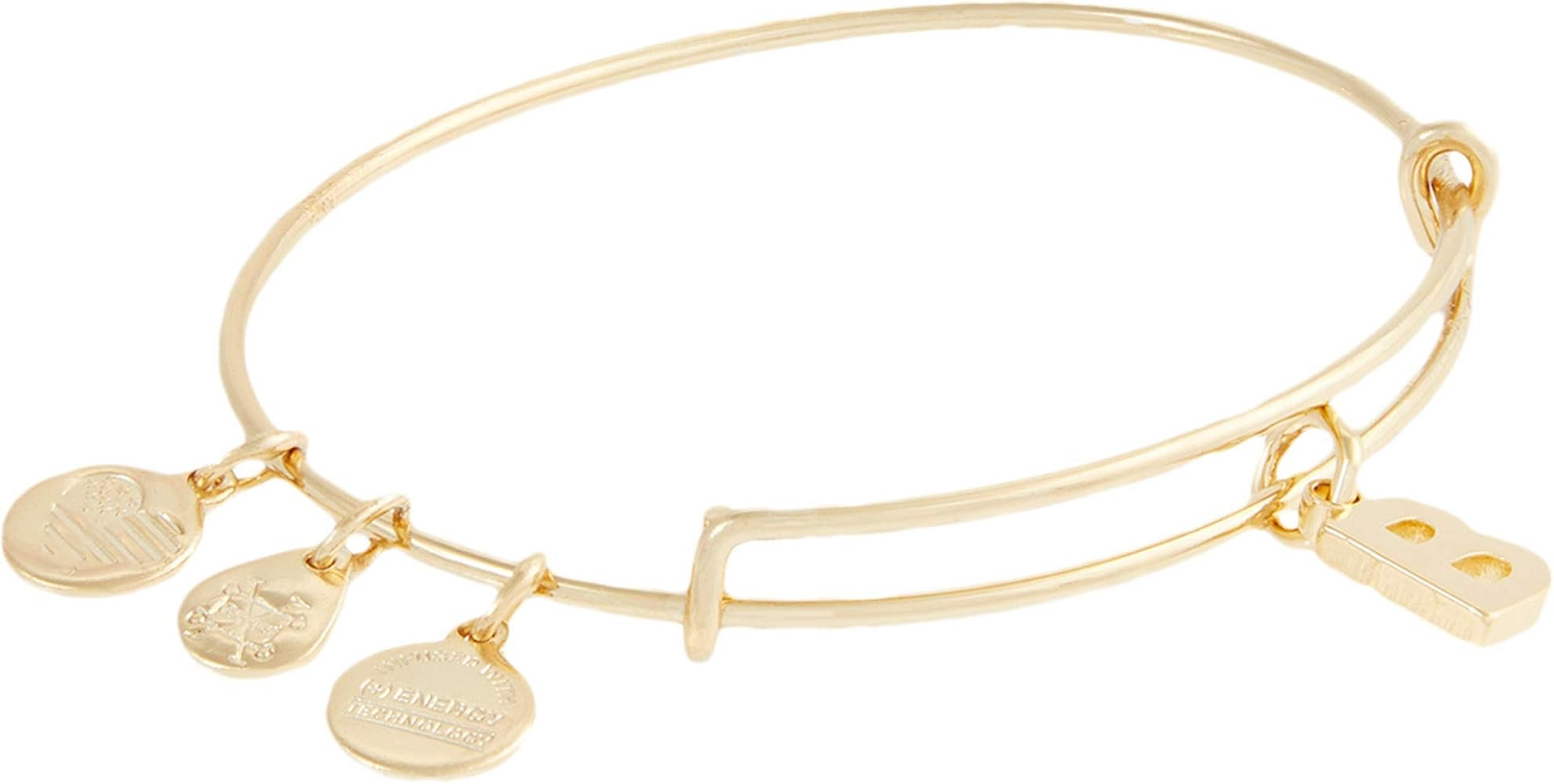 Alex and Ani Expandable Bangle for Women, Initials A to Z Letter Charms, Shiny Finish, 2 to 3.5 i... | Amazon (US)