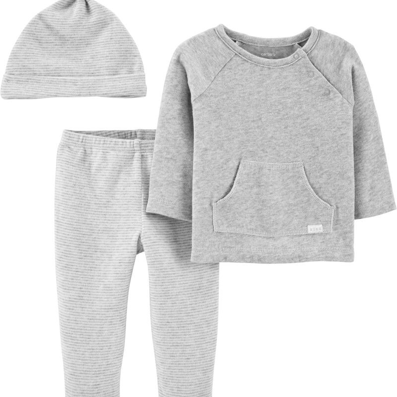 3-Piece Tee & Footed Pant Set | Carter's