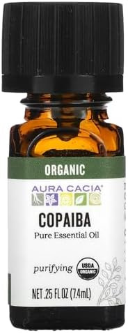 Aura Cacia Organic Pure Essential Oil Copaiba, 0.25 Oz | Amazon (US)