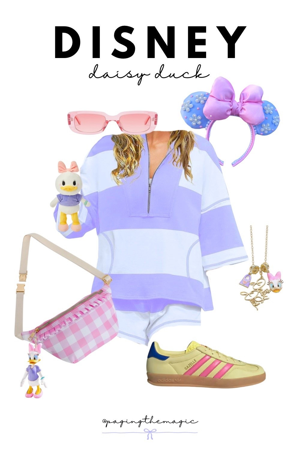 Disney fit - Daisy Duck inspo 💜🌸 @pagingthemagic #disneyfit 

#LTKStyleTip