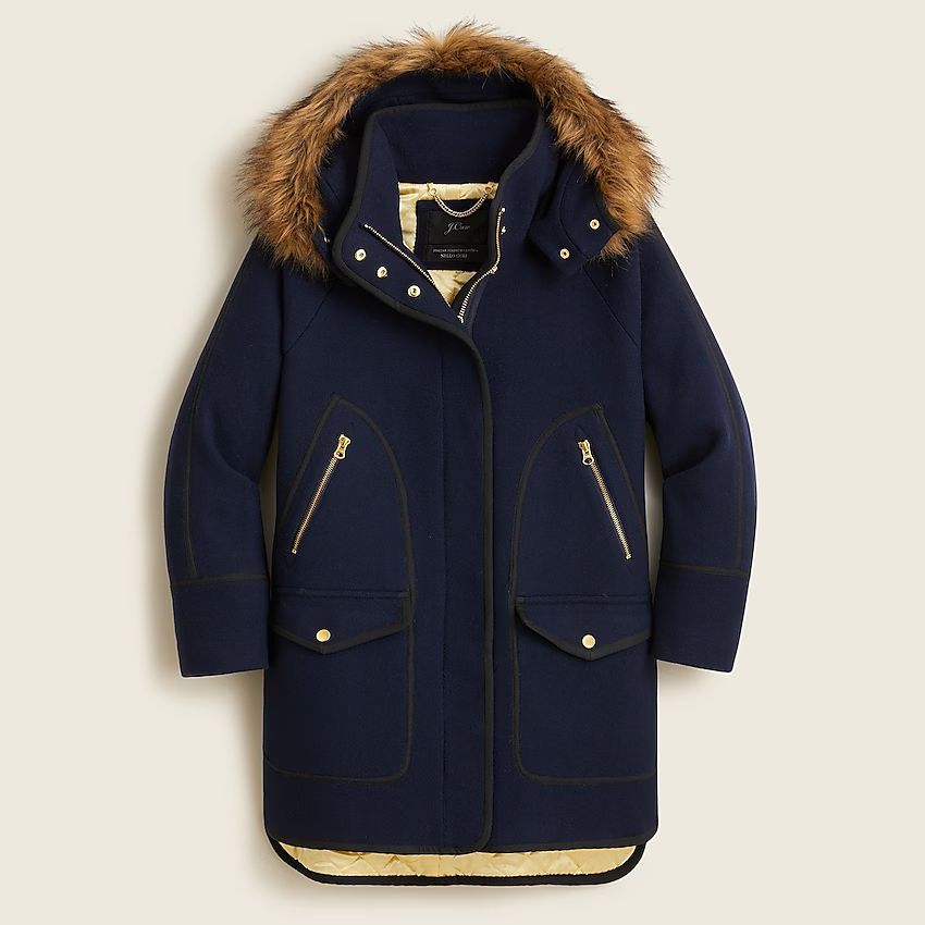 Summit parka in Italian stadium-cloth wool | J.Crew US