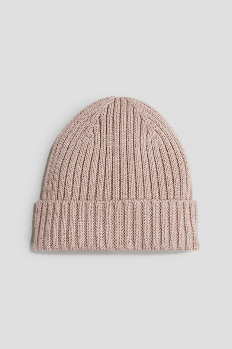 Wool Knit Beanie - Beige - Kids | H&M AU | H&M (AU)