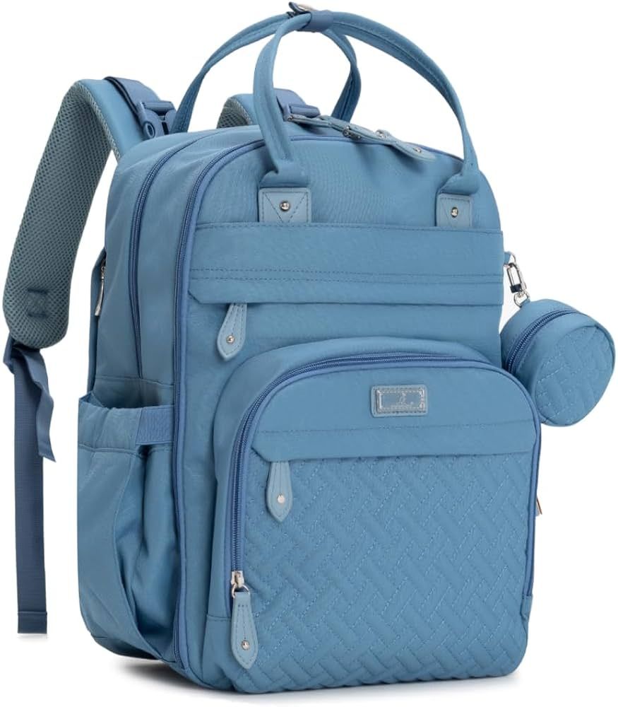 BabbleRoo Diaper Bag Backpack - Baby Essentials Travel Tote - Multi function Waterproof Diaper Ba... | Amazon (US)