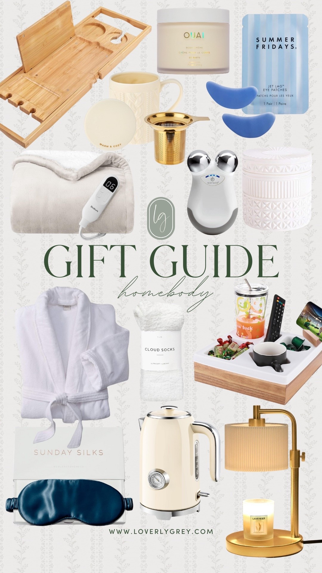 Gift guide for the homebody! Think everyday essentials that will make their home life more cozy! A new bath robe, a tray to keep their stuff together on the couch, and a delicious smelling candle. I also love the tea kettle, heated blanket, and wood bath tray! 

#LTKHoliday #LTKSeasonal #LTKGiftGuide