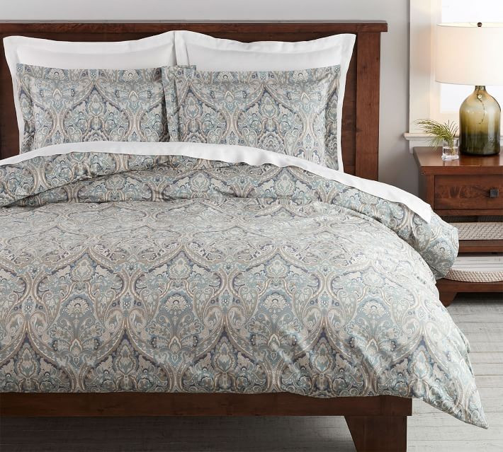 Mackenna Paisley Percale Duvet Cover & Shams | Pottery Barn (US)