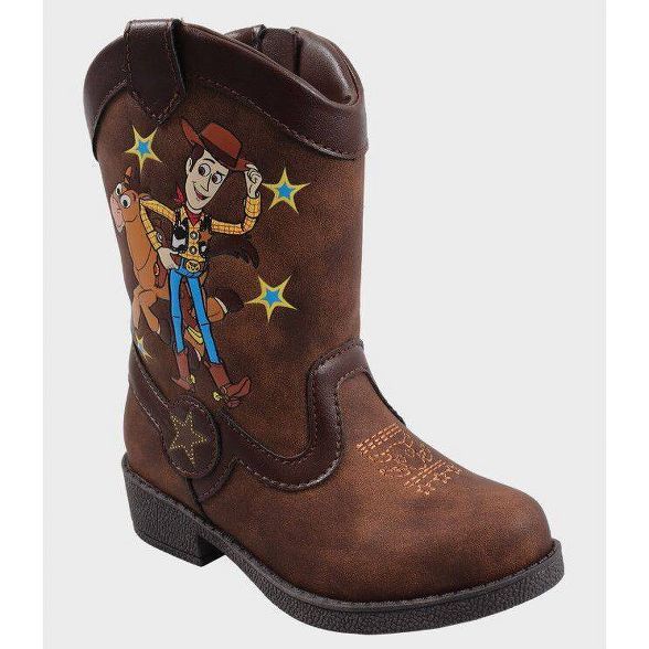 Toddler Boys' Toy Story Pull-On Boots - Brown | Target