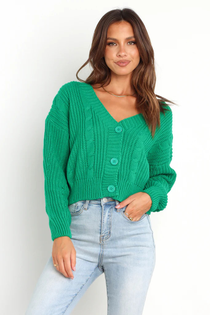 Carmelle Cardigan - Green | Petal & Pup (AU)