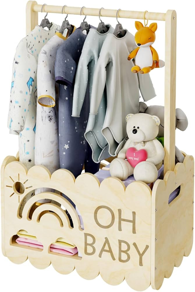 Wooden Baby Shower Crate Closet, Wooden Baby Shower Crate Closet, Boys and Girls for Baby Shower ... | Amazon (US)