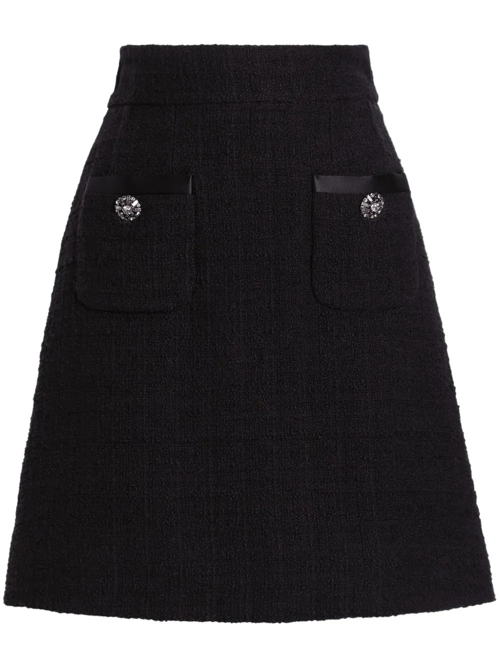 Dolce & Gabbana textured knit mini skirt - Black | Farfetch Global