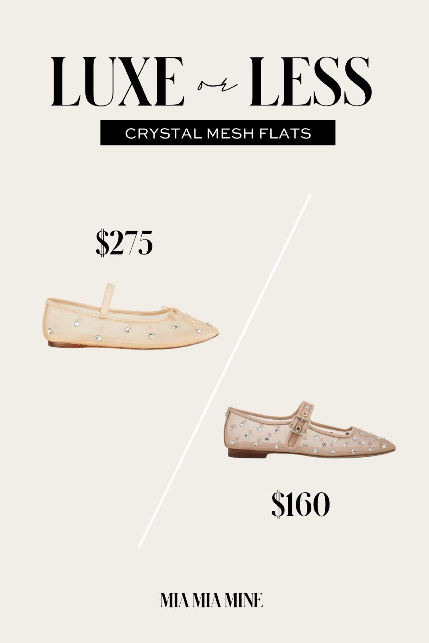 Save or splurge crystal mesh flats 

#LTKshoecrush #LTKstyletip #LTKSeasonal