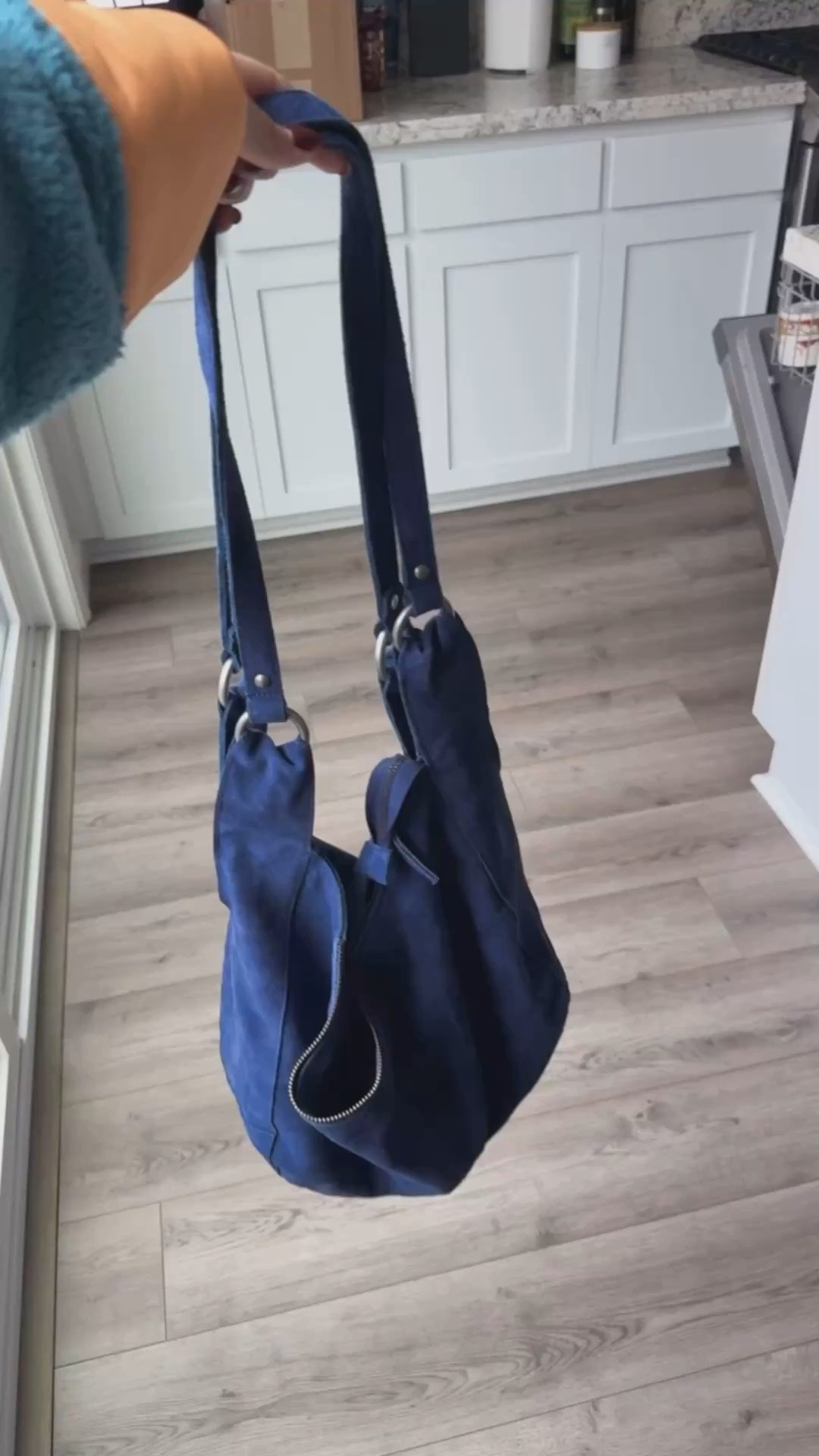 Slouchy suede bag - comes in several colors 🌈 

Also linked my outfit 🥰
Sweatshirt, sized down to medium 
Tshirt, large (oversized & so soft!)
Sweatpants, XL

Bag, purse, blue bag, fp bag, fp, trendy bags, it bag, Courtney Hamiltonn

#LTKSeasonal #LTKFindsUnder100 #LTKTravel