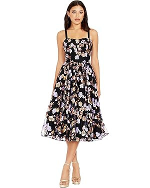 Dress the Population Women's Nessa Fit and Flare Midi Dress | Amazon (US)