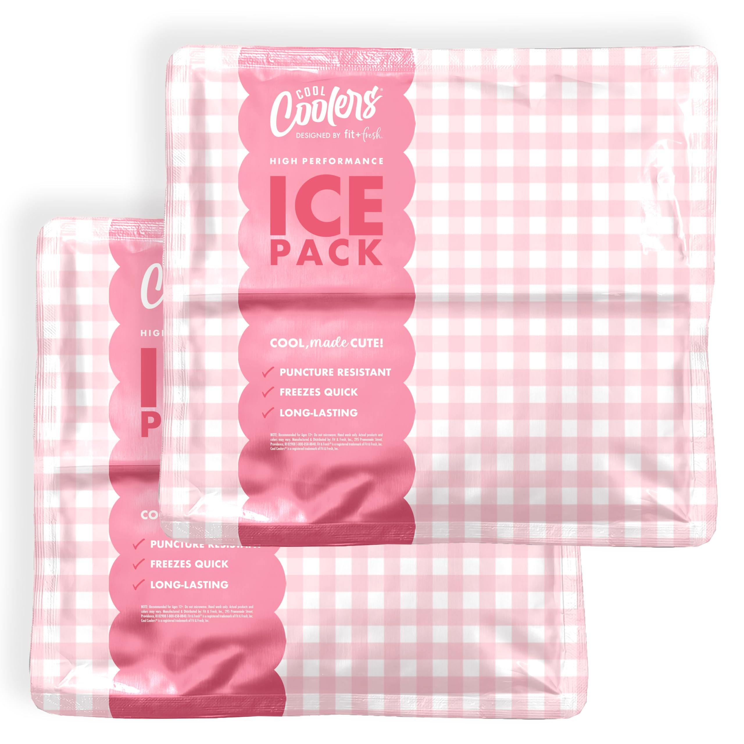Cool Coolers by Fit & Fresh Reusable Ice Packs for Coolers \u2013 Large Long-Lasting Freezer Pack... | Amazon (US)