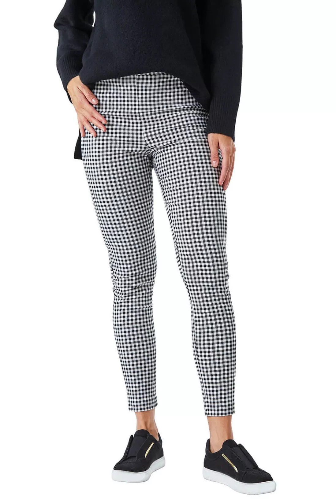Gingham Full Length Stretch Trouser | Debenhams UK