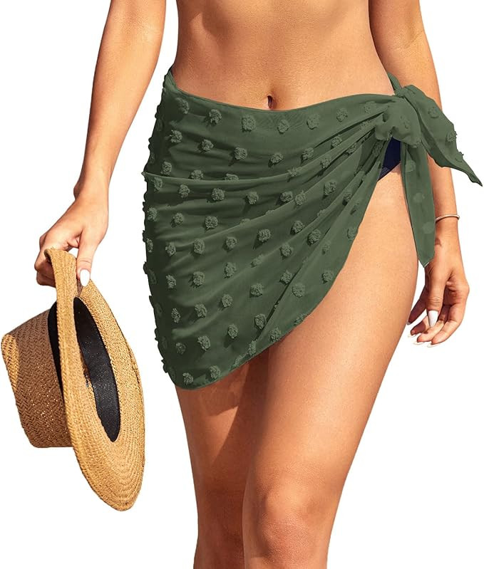 Ekouaer Women's Sarong Swimsuit Cover Ups Bathing Suit Coverups Chiffon Beach Wrap Skirts S-3XL  ... | Amazon (US)