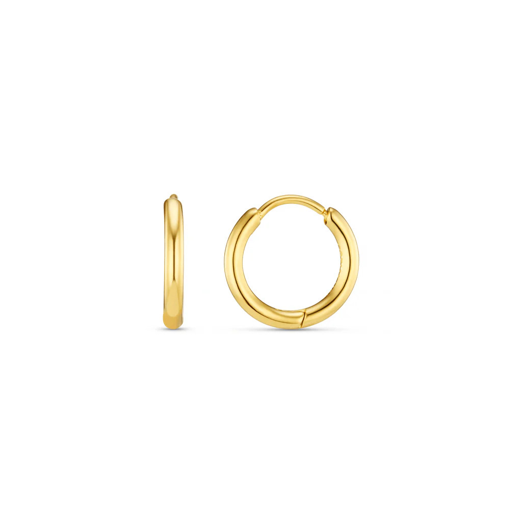 LUXE Huggie Hoop Earrings - Gold | Orelia
