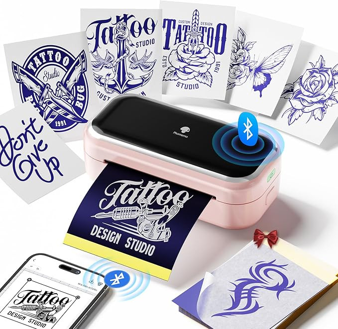 Phomemo TP31 Tattoo Stencil Printer, Mini Temporary Tattoo Maker with 30pcs Transfer Paper,Blueto... | Amazon (US)