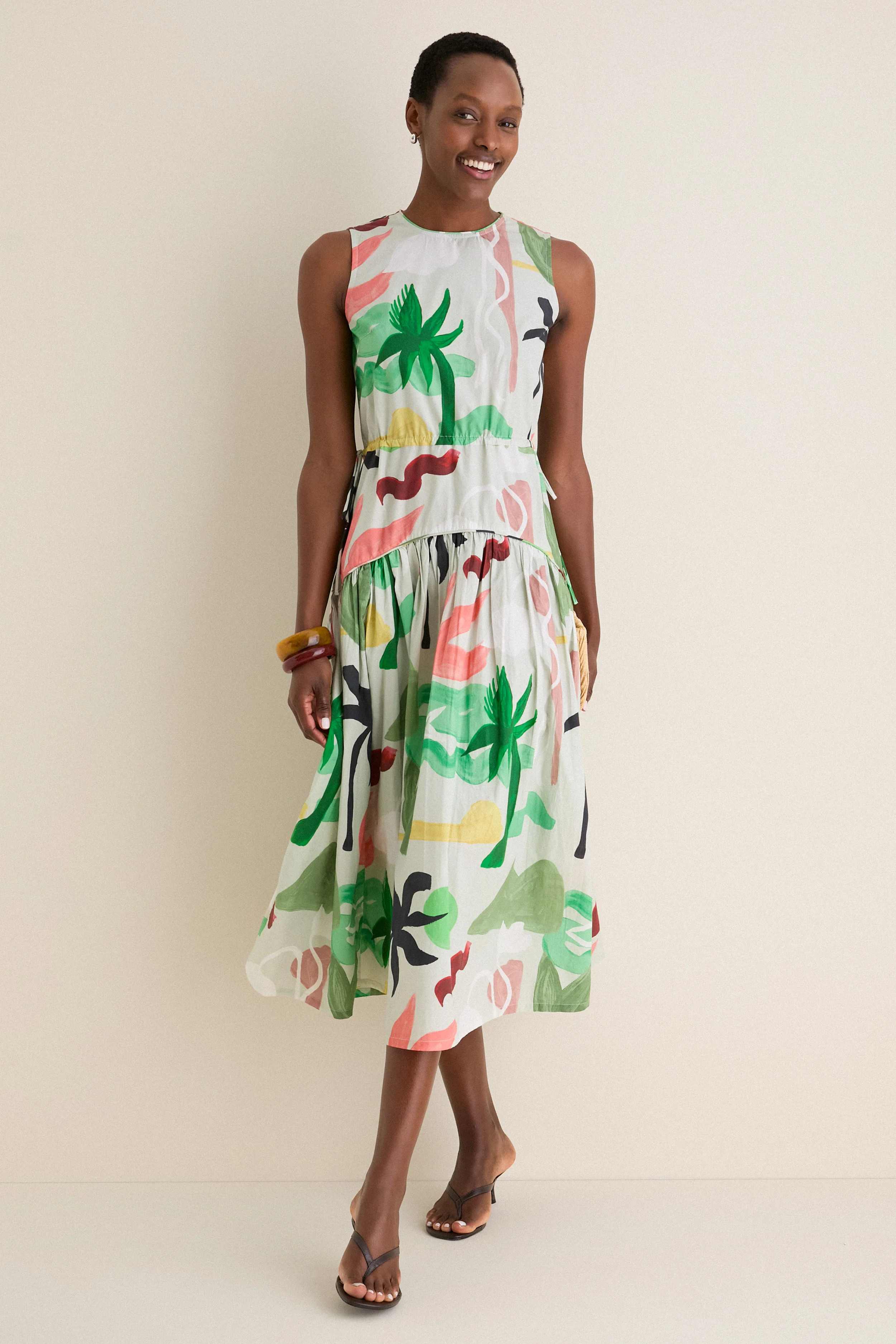 Paradiso Petal Sleeveless Piped Maxi Dress | Tuckernuck (US)