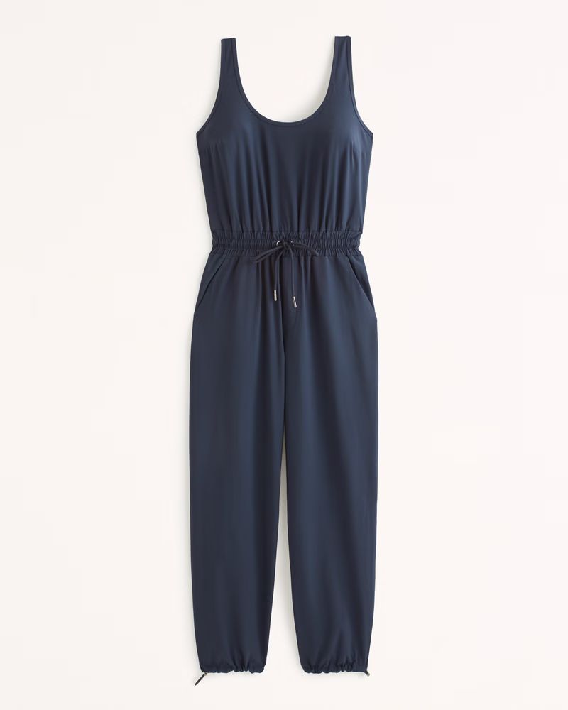 Abercrombie & Fitch Women's Traveler Jumpsuit in Navy - Size L | Abercrombie & Fitch (US)