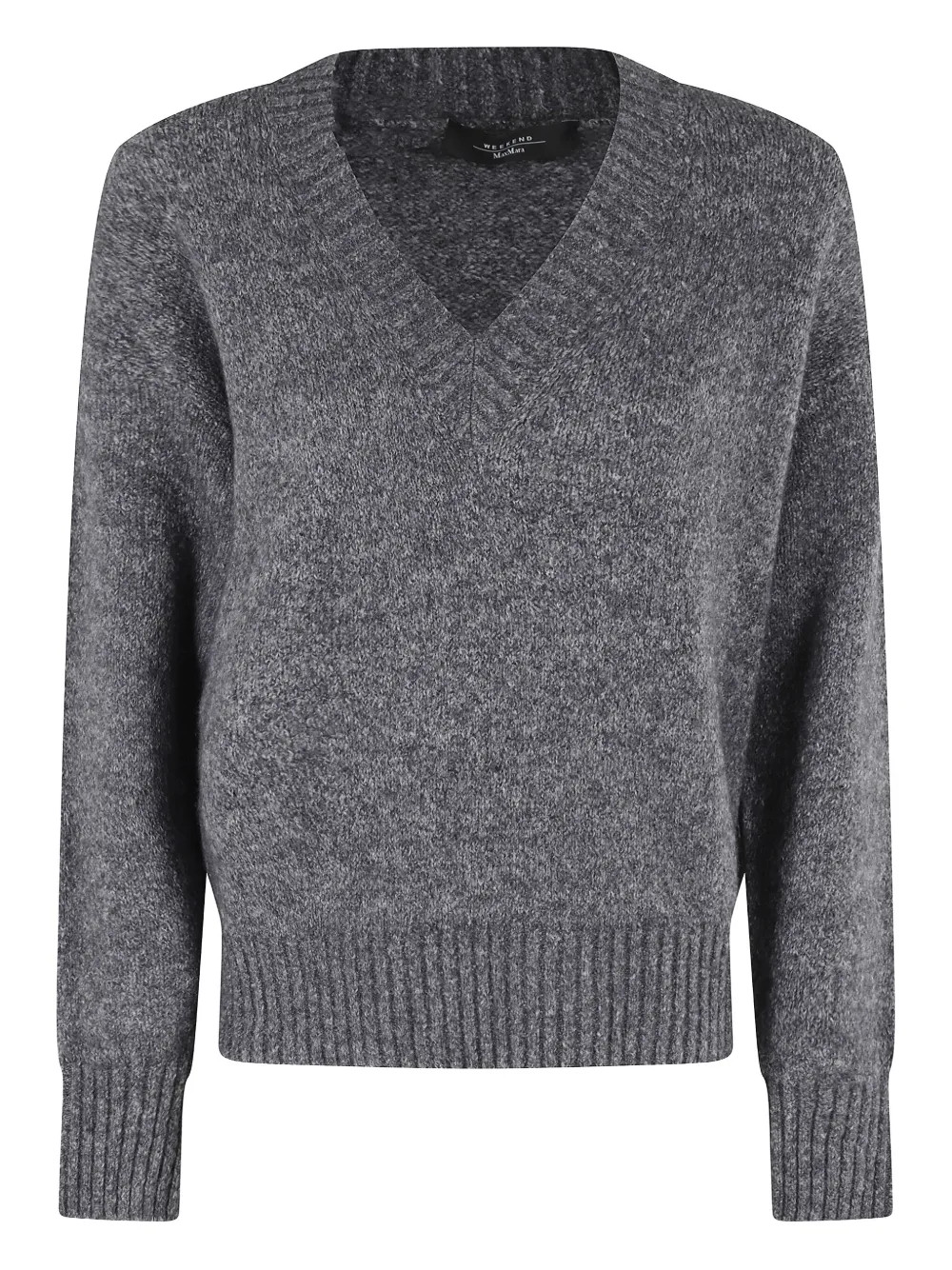 Weekend Max Mara V-neck Wool Sweater | Grey | FARFETCH | Farfetch Global