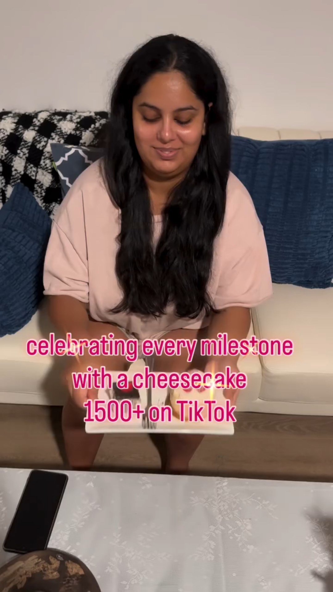 1500 sweet souls on TikTok 🥹💖 Celebrating YOU with the cheesiest love & the sweetest cheesecake! Thank you for making this journey so delicious. 🥂✨ #GratefulBites”

#1500Celebration #CheesecakeLove #TikTokFamily #MilestoneMoment #SweetCelebration #DessertVibes #FoodieLife #TikTokMilestone #BiteOfJoy #GratefulHeart

1500 TikTok followers celebration, cheesecake celebration video, TikTok milestone reel, dessert celebration TikTok, celebrating followers with cake, TikTok growth celebration, milestone dessert video, cheesecake TikTok trend, foodie celebration TikTok, thank you followers video