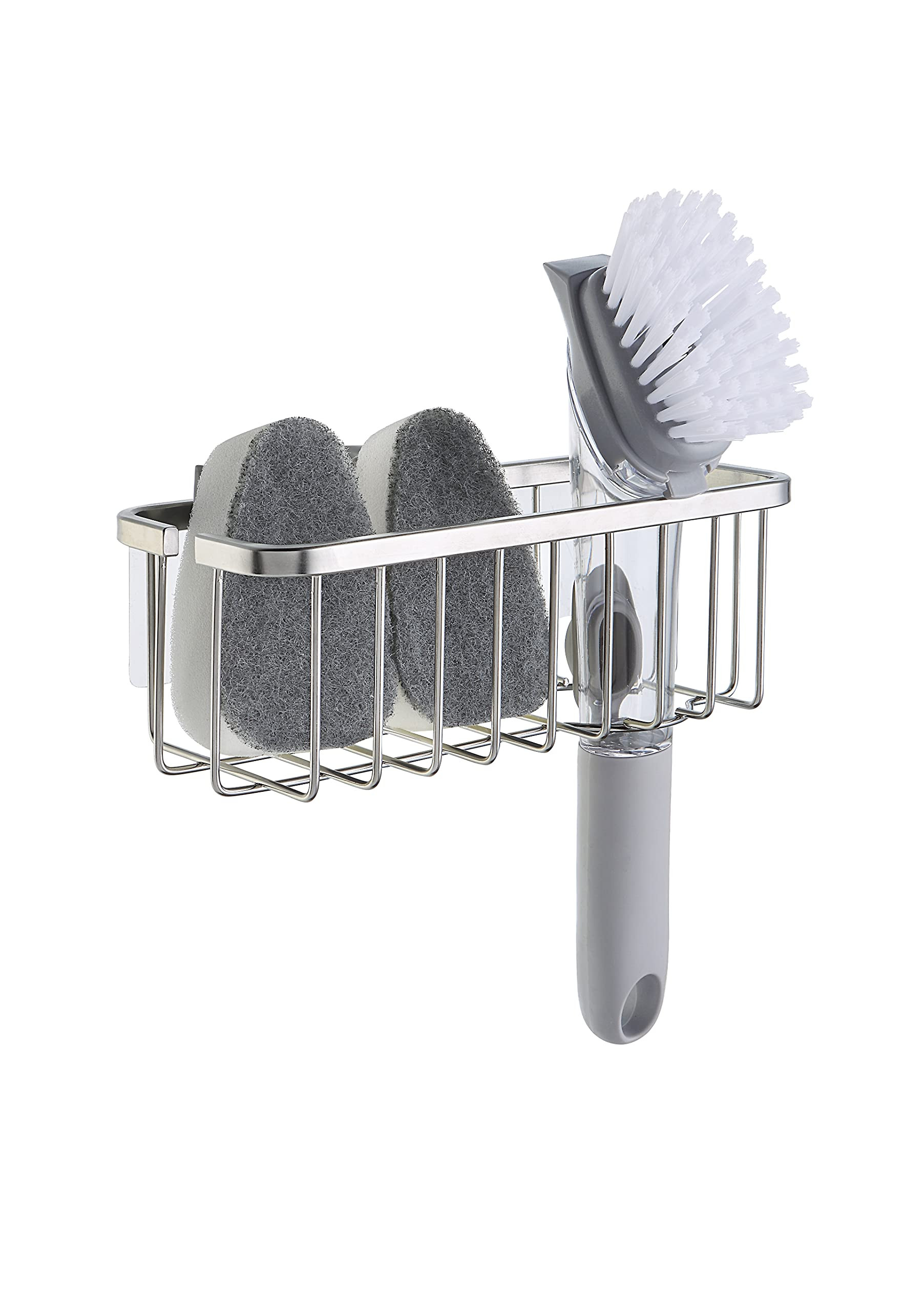 SunnyPoint NeverRust Deluxe Kitchen & Bathroom Sink Sponge Holder Organizer with Adhesive Mount -... | Amazon (US)