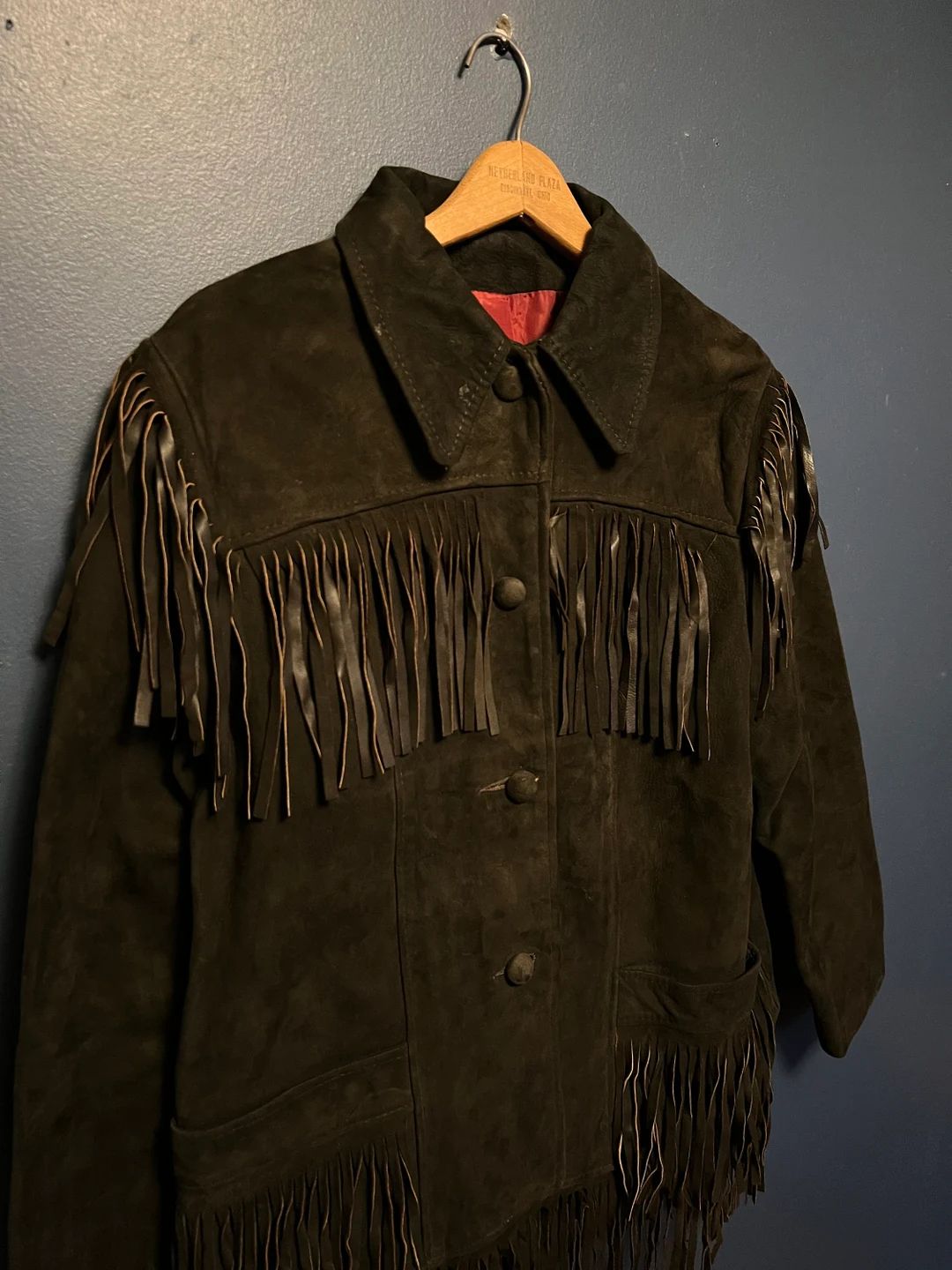 Vintage 70’s Western Black Leather Suede Fringe Jacket Size Women’s Large | Etsy (US)