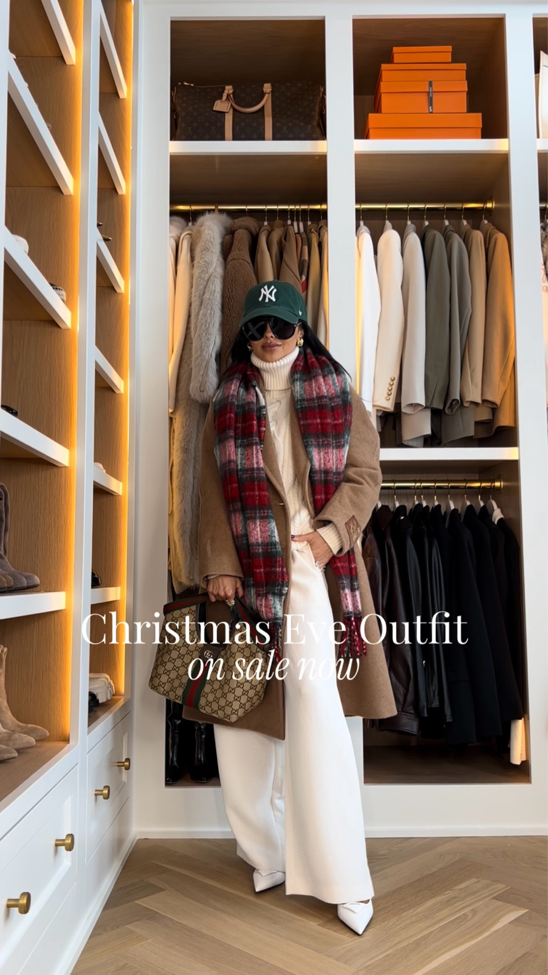 Christmas Eve outfit from
Aritzia on sale now!
Wearing an 2XS in everything 
The Lodge pant in Light Birch wearing a 2XS
Gucci Giglio bag small size
Amazon H slippers
Amazon sunglasses


#LTKSaleAlert #LTKWorkwear #LTKHoliday