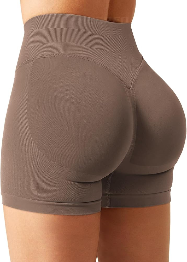 YEOREO Women Workout Gym Impact Shorts Hidden Scrunch Butt Lifting 3.6"/4.5"/6" Seamless Shorts | Amazon (US)