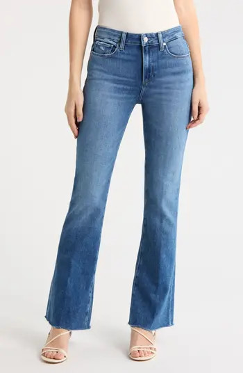 Laurel Raw Hem High Waist Canyon Bootcut Jeans | Nordstrom