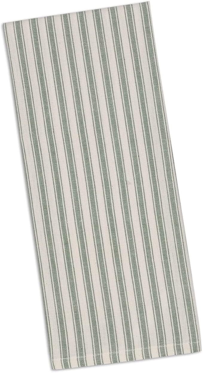 DII Everyday Kitchen, Urban Stripe & Basic Dishtowels, 18x28, Sage, 4 Piece | Amazon (US)