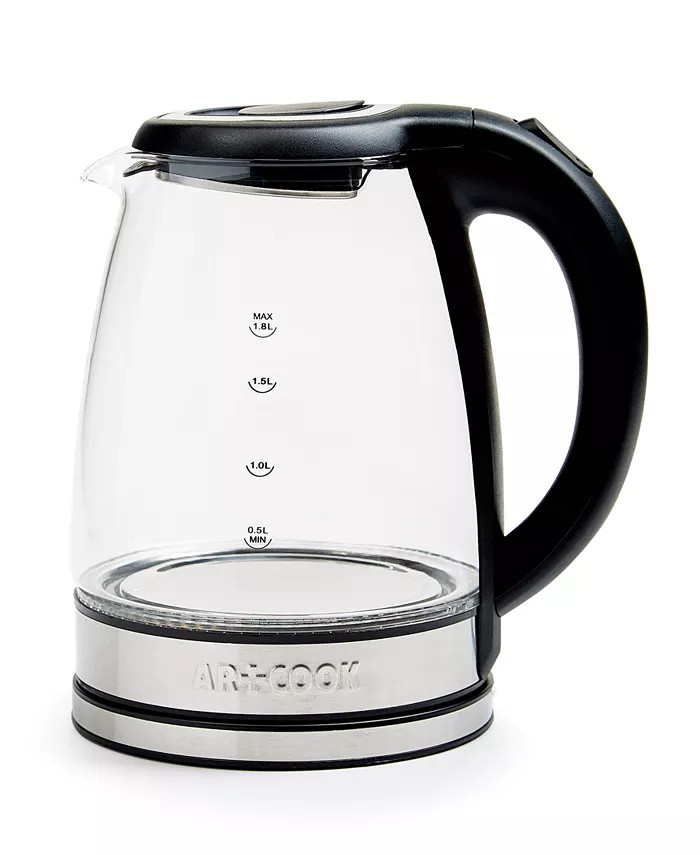 1.8L Illuminated 1000 Watt Electric Glass Kettle | Macy's