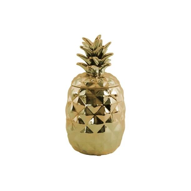 Urban trends collection: ceramic pineapple decor canister coated finish | Walmart (US)