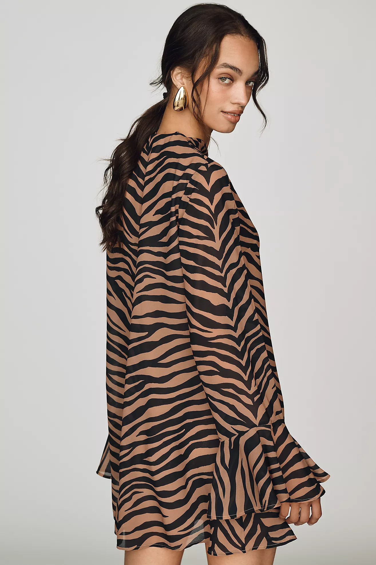 SIMONMILLER Marion Chiffon Mini Dress | Anthropologie (US)