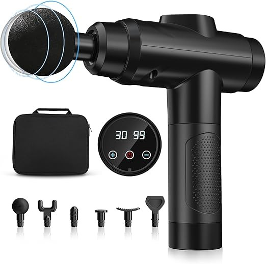 Zerolia Massage Gun Deep Tissue, Muscle Percussion Massager with 30 Speeds, Quiet Electric Handhe... | Amazon (US)