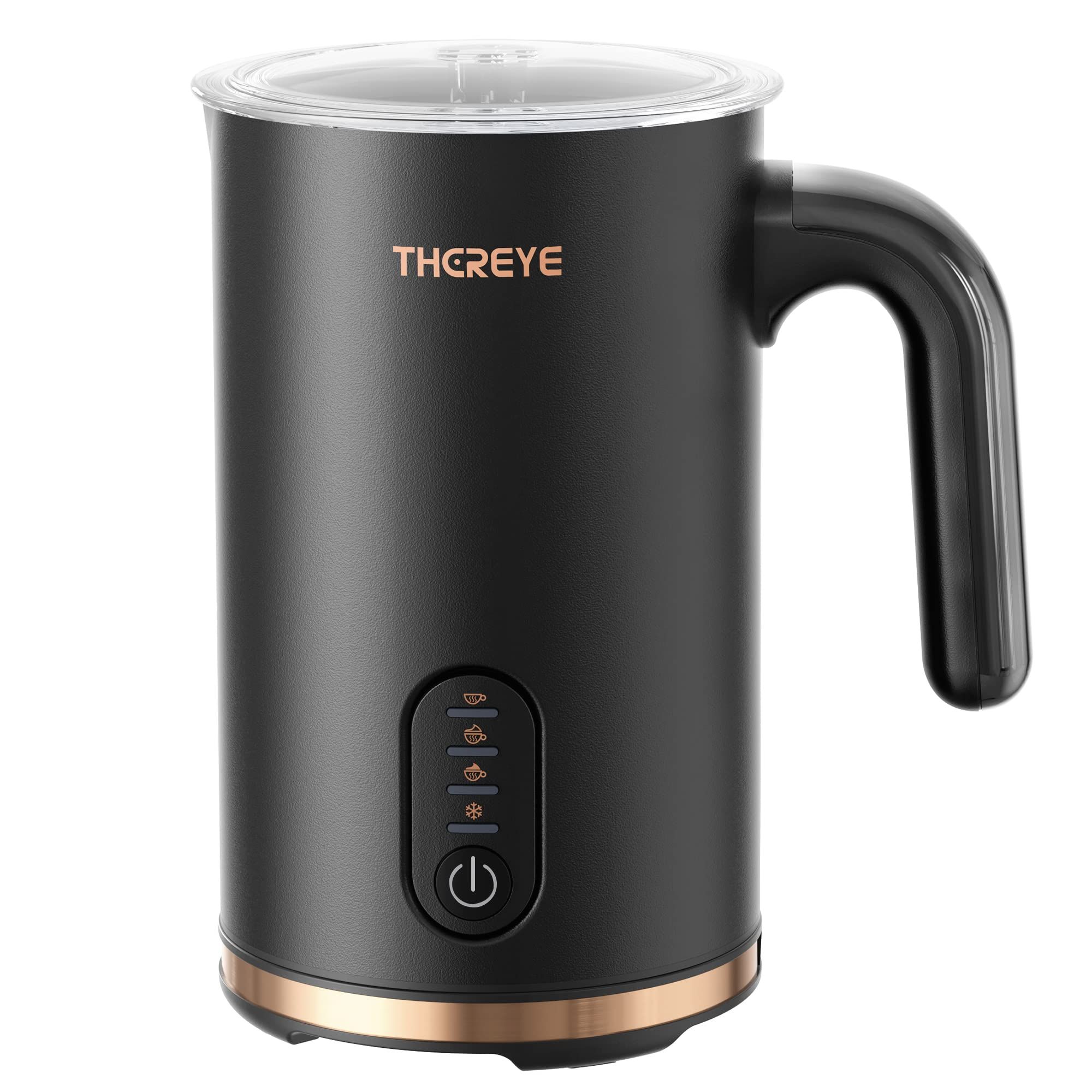 Thereye Milk Frother, 4-in-1 Electric Milk Steamer, 10.1oz/300ml Automatic Hot/Cold Foam Maker and M | Amazon (US)