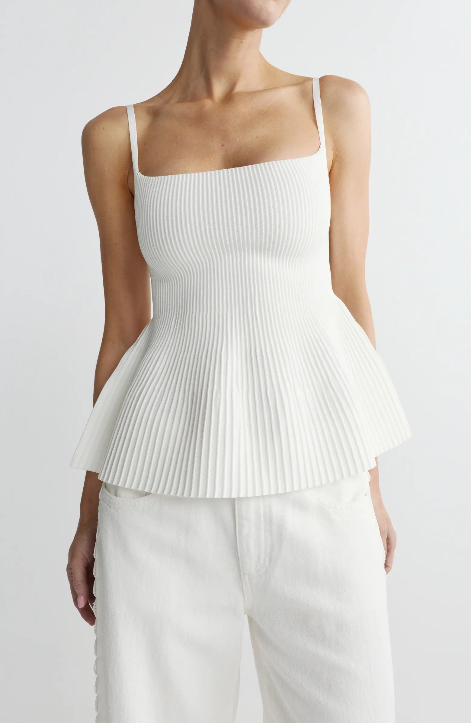 DL1961 Rib Peplum Tank | Nordstrom | Nordstrom