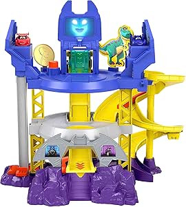Fisher-Price DC Batwheels Toy Car Race Track Playset, Launch & Race Batcave with Lights & Sounds,... | Amazon (US)