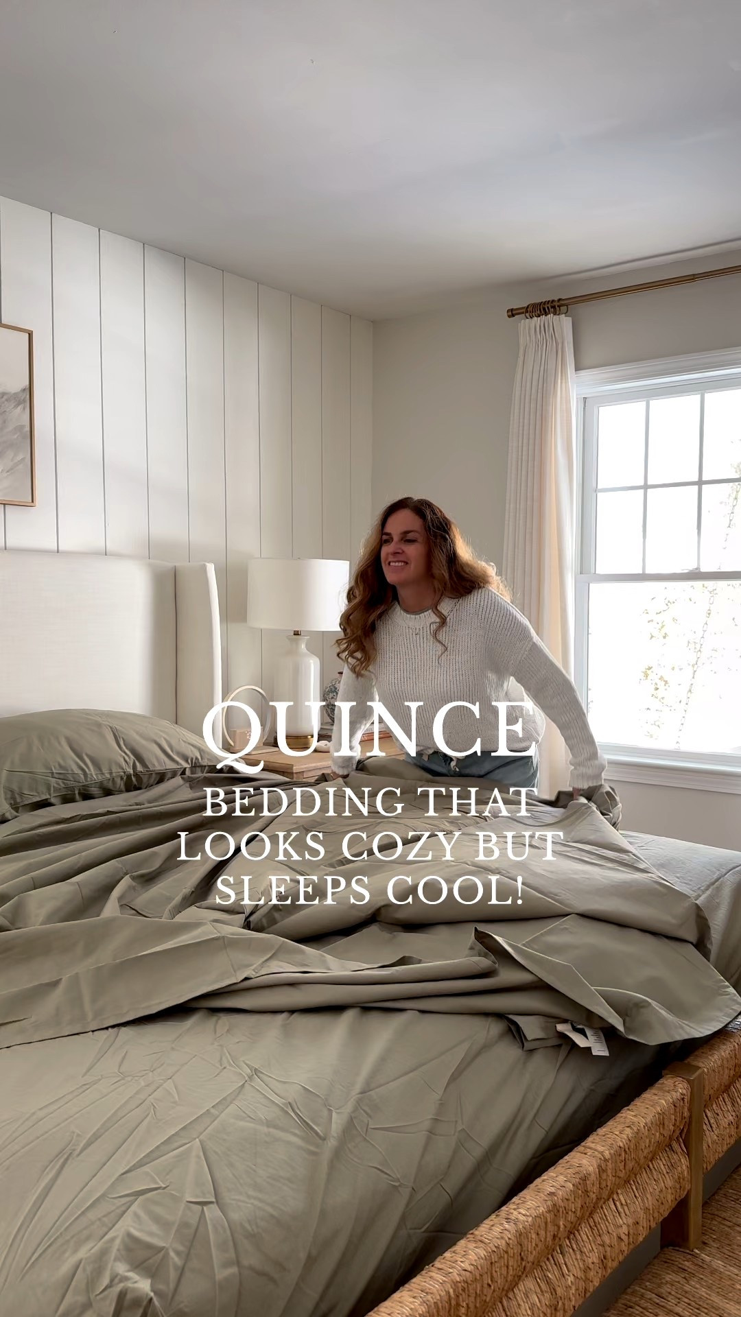 @onequince offers high quality products at an affordable price. I love their use of premium and organic materials.  Our new checkered linen duvet, cozy coverlet and percale sheets are so perfect, especially if you’re a hot sleeper!

#quincepartner 

#LTKHome
